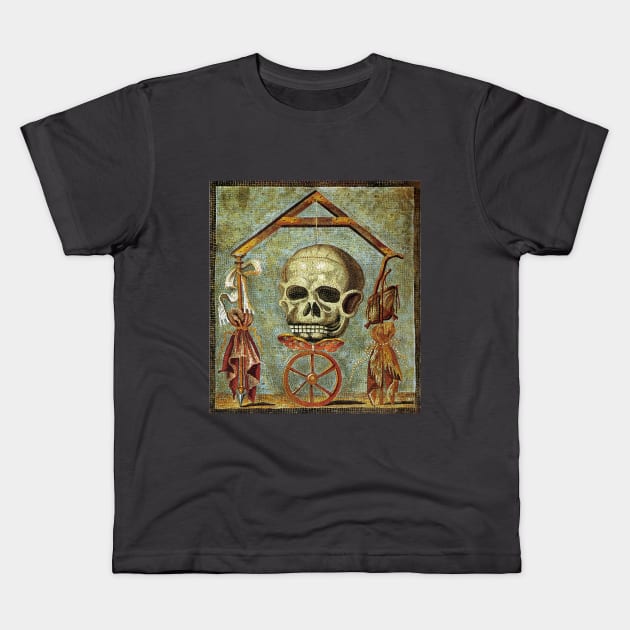 Memento Mori Kids T-Shirt by Mosaicblues